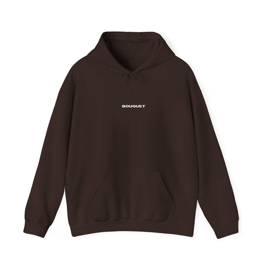 Simple Embroidered Hoodie Black